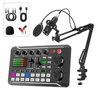 Kits de Micrófono de Estudio BM800 con Tarjeta de Sonido 998 Micrófono de Condensador de Estudio Profesional para Teléfono Móvil y Computadora