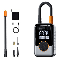 Compresseur d'air numérique portable sans fil multifonction pour voitures, gonfleur monocylindre avec moniteur de pression des pneus 150 psi