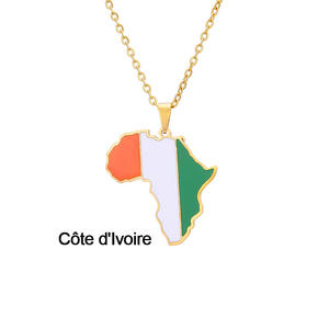 Collier carte personnalisé Collier pendentif carte africaine du <span class=keywords><strong>Cap</strong></span>-<span class=keywords><strong>Vert</strong></span> - Product Image 5