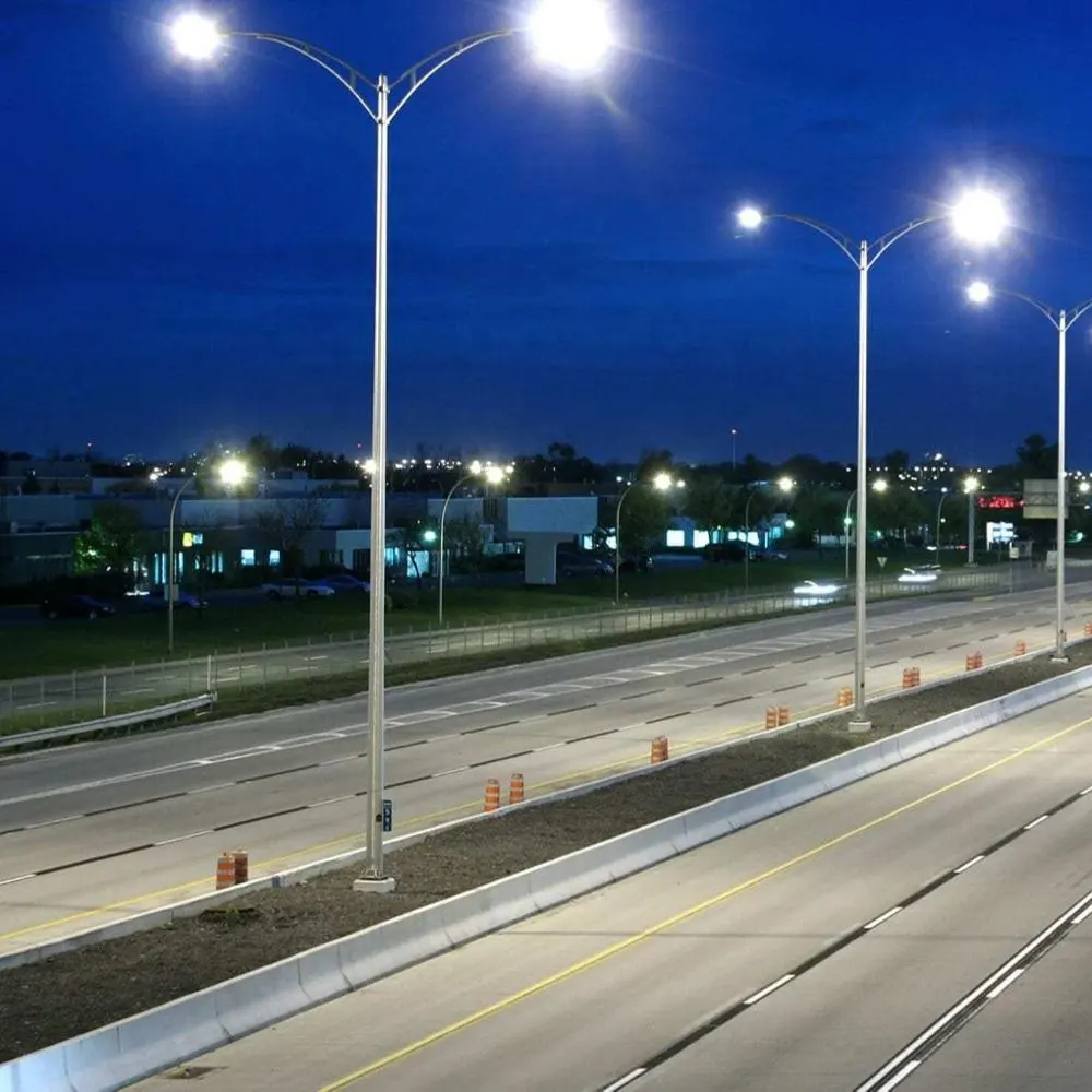 Tongkat Lampu Jalan Poligon 7M, Tiang Baja Hdg untuk Afrika Timur Tengah
