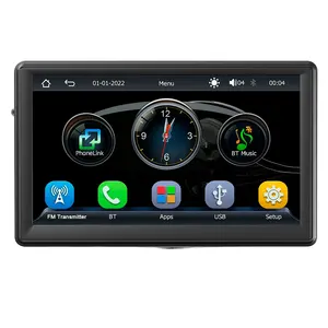 7 인치 자동차 플레이어 안드로이드 X500W Carplay 화면 역 카메라 대시 캠 DVR 자동차 모니터