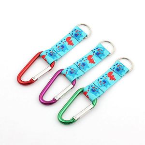 Custom Polyester Carabiner Tool with Short Keychain Holder Lanyard with Logo Custom - Product Image 6