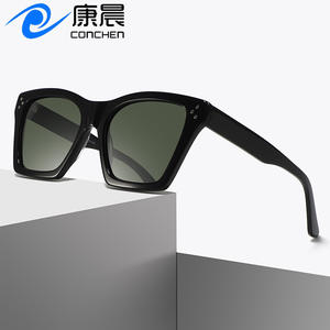 Gafas de Sol Mi Ding con Armazón Grande de Acetato, Unisex, Protección UV400, Polarizadas, Estilo Conducción, Lentes Negras TAC - Product Image 3