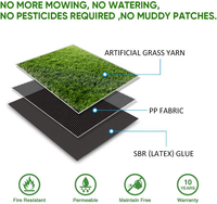 Chine Haute qualité faux gazon tapis loisirs aménagement paysager football terrains de sport gazon artificiel herbe