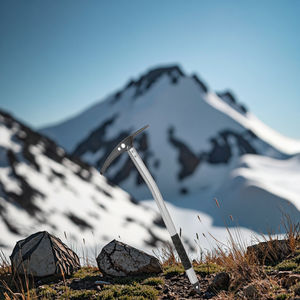 Piolet Ligero de Aluminio para Accesorios de Exterior, <span class=keywords><strong>Escalada</strong></span> en Glaciar, Montañismo, Duradero y Robusto para Escalar - Product Image 2