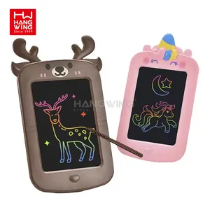 Hw 8.5-Inch LCD Multi-Theme Animal Color Screen Drawing Writing Board For Children to Learn Painting And Graffiti Toys