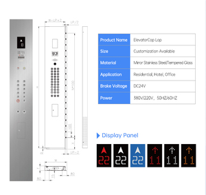 Panel de Control de Llegada NOVA Practical Landing Call LOP Compatible con Sistemas de Elevación Multitipo - Product Image 2