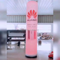 Tube gonflable personnalisé de lumières de LED cylindre de souffleur d'air de pilier imprimé par numérique pour la décoration d'événement