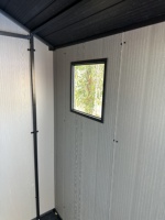 Abri de jardin en plastique robuste KENDA 8x8 pieds, résistant aux UV, prêt pour les typhons, abri de rangement extérieur