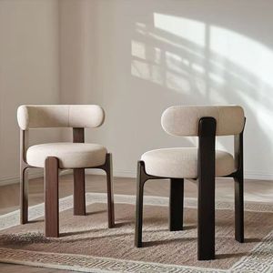 <span class=keywords><strong>Sedie</strong></span> da pranzo in legno massiccio, <span class=keywords><strong>moderne</strong></span> e semplici <span class=keywords><strong>sedie</strong></span> per il trucco dello schienale, legno massello colore noce Hotel per il tempo libero - Product Image 5