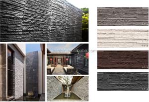 Tuiles murales flexibles en texture de roche/pierre/<span class=keywords><strong>bois</strong></span>/cuir pour l'extérieur, panneaux muraux A1 ignifuges, tuiles décoratives artificielles pour l'extérieur - Product Image 3