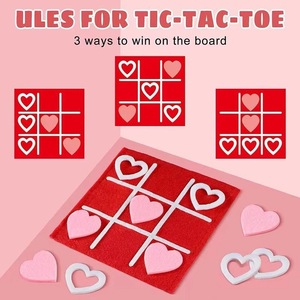 Nuovo feltro Mini Jiugongge Tic Word <span class=keywords><strong>Puzzle</strong></span> per bambini educazione precoce gioco da tavolo all'ingrosso libri illustrati - Product Image 2