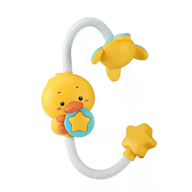 wholesale eco friendly plastic animal water spray shower duck baby bath toys for kids