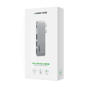 Ugregreen อะแดปเตอร์ USB แบบ4 in 1 Type C ไปยัง USB ฮับ3.0พร้อมพอร์ต3.0 4พอร์ตอัตราการส่ง5Gbps - Product Image 6
