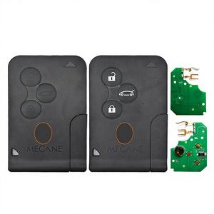 Clé de voiture intelligente noire et blanche 433Mhz ID46 PCF7947 pour Clio Logan Megane 2/3 Scenic, télécommande avec 3 boutons - Product Image 1