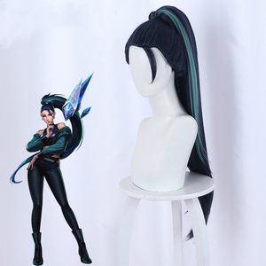 Peluca de Cosplay de Kai'sa de Ainizi, Nueva, la Mejor, Estilo <span class=keywords><strong>KDA</strong></span> All Out, para Chicas de League of Legends - Product Image 5