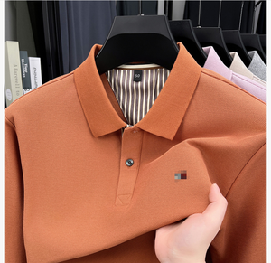 Camicia da golf a maniche lunghe camicia tinta unita <span class=keywords><strong>polo</strong></span> traspirante - Product Image 3