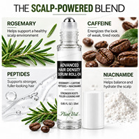 Sérum capillaire avancé à la caféine et aux peptides de romarin en roll-on pour des cheveux plus volumineux, renforcement des racines et soin anti-casse