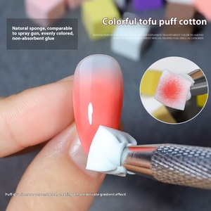 แปรงฟองน้ำขนาดเล็กสำหรับทำเล็บแบบไล่สี หัวแปรงทรงสี่เหลี่ยม ใช้สำหรับเกลี่ยสีบลัชออน แต่งเล็บ ทำเล็บมือแบบไล่เฉดสี ใช้ในร้านทำเล็บ สำหรับเกลี่ยสี ทาสี และขัดเงา - Product Image 4
