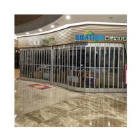 Pintu lipat Cerdas aluminium Aloi profesional desain terbaru harga grosir untuk mall hotel