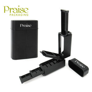 Estuche <span class=keywords><strong>de</strong></span> <span class=keywords><strong>sombra</strong></span> <span class=keywords><strong>de</strong></span> ojos cuadrado plegable <span class=keywords><strong>de</strong></span> 18 colores con espejo, paleta <span class=keywords><strong>de</strong></span> <span class=keywords><strong>sombra</strong></span> <span class=keywords><strong>de</strong></span> ojos vacía <span class=keywords><strong>de</strong></span> plástico negro, embalaje cosmético - Product Image 2