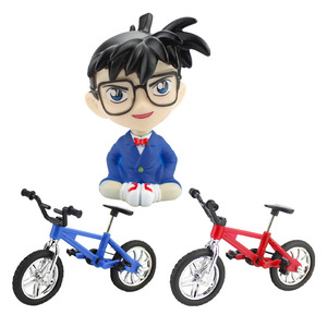 Detective Conan Glasses Boy Mini Bicycle Figurine Cake Topper Birthday Decoration Plastic Reusable - Product Image 5