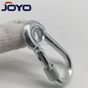 China manufacturer ss304 or ss316 Carabiner Safety Climbing stainless steel Snap Hook With Screw