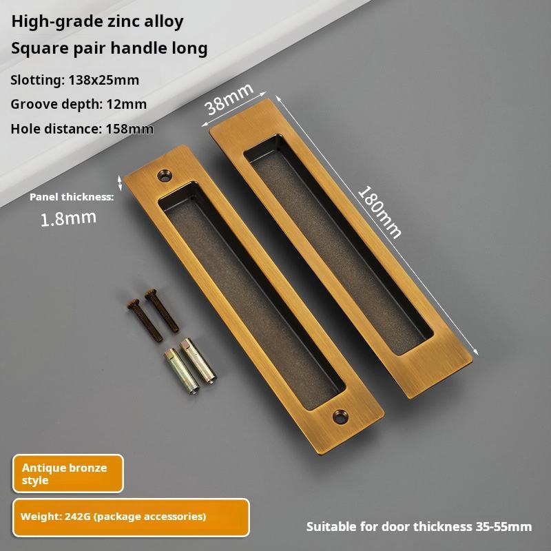 Square 180x38=antique bronze color