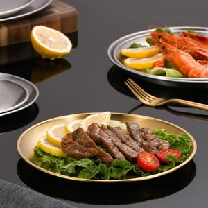 Plato Ovalado de Acero Inoxidable Ecológico para Postres, para Bodas y Uso Doméstico, Tamaño Pequeño, Color Plateado, Opción de Logotipo Personalizado - Product Image 3