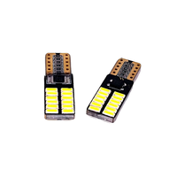 Ampoules LED T10 24 LED 4014 pour clignotants latéraux, éclairage de plaque d'immatriculation et feux de position automobiles