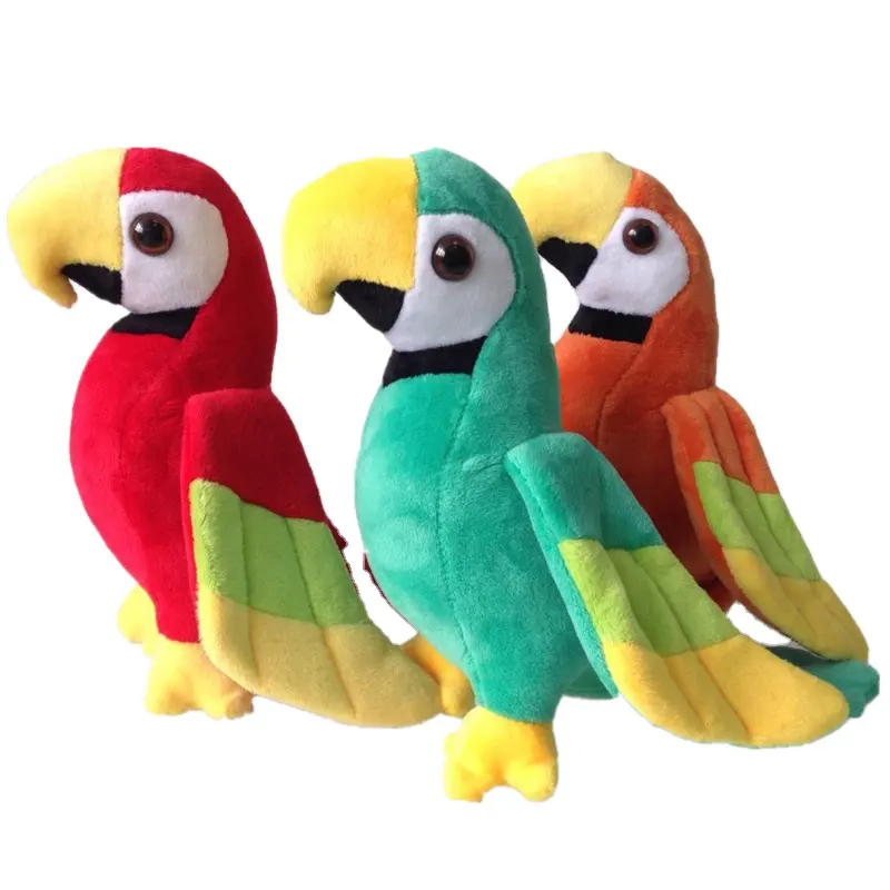 2018 מכירה לוהטת צבעוני ציפורים רך קטיפה פופולרי תוכי צעצוע