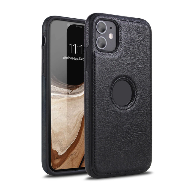 Vintage Luxury Skin Soft PU Leather Back Cover Soft Protective Mobile Phone Case for iPhone 12 iPhone 13