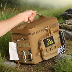 Tactical Hộp Ăn Trưa Cách Điện Túi Ăn Trưa Molle Vải Leakproof Ngoài Trời Nhiệt Cooler Với Dây Đeo Vai Ăn Trưa Thùng Cho Phòng Tập Thể Dục - Product Image 3