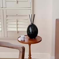 Diffuseur d'arômes en céramique de luxe haut de gamme en forme d'œuf avec parfum de niche et technologie sans feu pour la chambre à coucher, la salle de bain, purificateur d'air