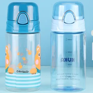 Bpa all'ingrosso gratis bottiglia potabile durevole 500ml personalizzabile in plastica per bambini bottiglia d'acqua con coperchio chiudibile a chiave e maniglia portatile