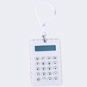 Calculatrice scientifique portable mini ABS à 12 chiffres, style porte-clés, alimentée par piles - Product Image 4