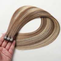 Extensions de cheveux humains vierges chinois 100 % non traités en gros, avec ruban adhésif double face, cuticules alignées, trame de cheveux bruts à poser