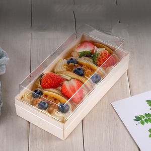 Contenitore per Torte in Legno di Alta Qualità, Scatola per Alimenti, Scatola per Sushi, Vassoio in Legno, Confezione Regalo in Legno di Pioppo Sicura - Product Image 3