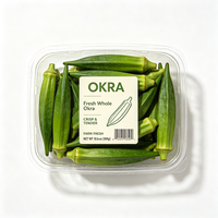 Étiquettes personnalisées Haoxuan pour l'emballage des okras, autocollantes, imperméables, imprimées, pour la marquage des produits frais