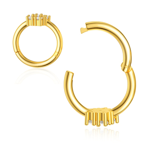 Pendentif fleur marguerite plaqué <span class=keywords><strong>or</strong></span> 14 carats Unique pour femme Anneau de <span class=keywords><strong>nez</strong></span> en <span class=keywords><strong>or</strong></span> <span class=keywords><strong>jaune</strong></span> <span class=keywords><strong>Piercing</strong></span> <span class=keywords><strong>nez</strong></span> élégant bijoux à la mode pour les cadeaux - Product Image 4
