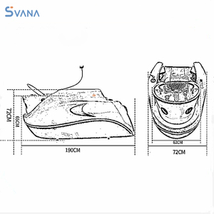 Mobilier de salon de coiffure Tête électrique Spa Lit de massage Chaise de lavage des cheveux - Product Image 5
