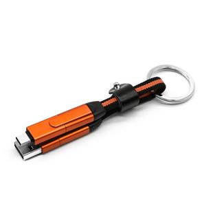 Nouveau Câble <span class=keywords><strong>USB</strong></span> Porte-clés 6-en-1 à Charge Rapide 3A pour Ordinateur et <span class=keywords><strong>iPhone</strong></span>, Accessoires Électroniques, Logo Personnalisé Inclus, 3-en-1, Vente Chaude 2026 - Product Image 5