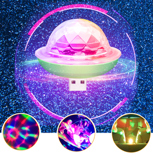 Nouveau Mini RGB LED USB voiture lampe décorative 12V lumière ambiante avec musique contrôle du son coloré intérieur voiture atmosphère lumière - Product Image 2