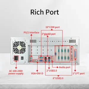 4u Rack mount Desktop Industrie Computer gehäuse PC Chassis Anpassung