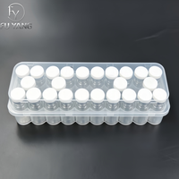 Boîte de rangement pour flacons de poudre lyophilisée de 3 ml, 24 emplacements, écologique, flacons en verre borosilicate, bouchon en aluminium, bouchon en butyl