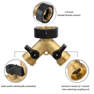 Hengxin-connecteur pour tuyau d'eau de jardin, en laiton, 2 voies, mm - Product Image 3
