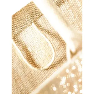 Sac de courses en jute scintillant, merchandising durable - Product Image 4