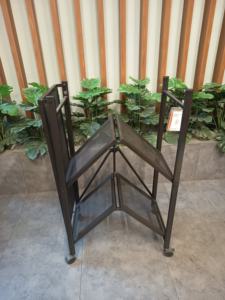 Black 5-Layer Carbon Steel Rolling Shelf With Wire <b>Mesh</b> Adjustable Multi-Level Storage Rack With Wheels - Product Image 5