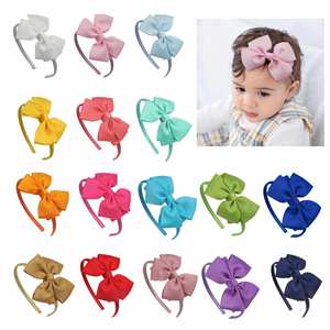 Diadema con Lazo para Niñas, Estilo Europeo y Americano, de 4 Pulgadas, con Material de Listón, para Bodas/Fiestas, Accesorios para el Cabello - Product Image 2