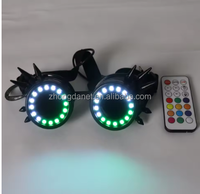 Mode LED Kaléidoscope Lunettes Plus de 350 Modes Lumières Intenses Lunettes DJ Rave Costume Party Halloween Lunettes